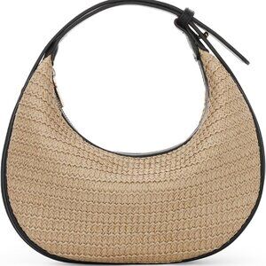 Straw Crossbody Bag Beach Tote with Adjustable Straps for Summer Travel